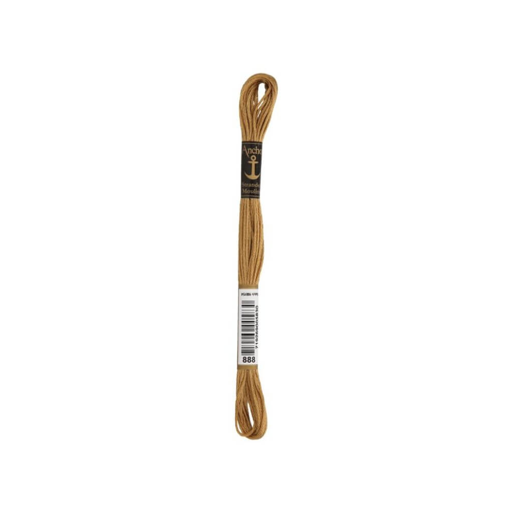 Anchor Sticktwist, Farbe 888 senf – Baumwolle bei Lieblingsgarn