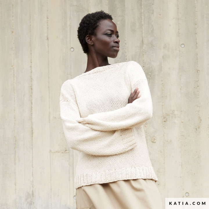 Katia Pullover mit U-Boot-Ausschnitt Strickanleitung - Katia (Heft) bei bei bei bei bei bei bei bei bei bei Lieblingsgarn