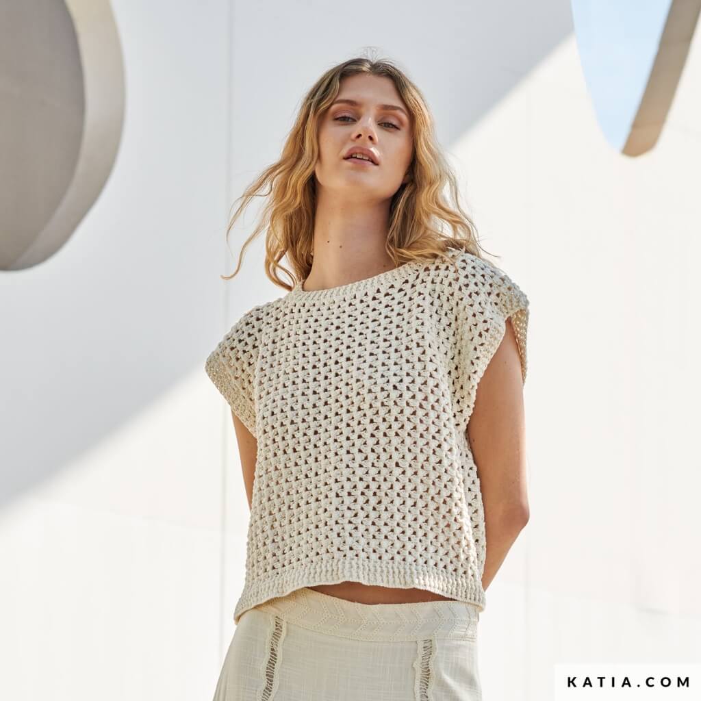 Katia Luftiges Top Häkelanleitung - Katia (Heft) bei bei bei bei bei bei bei bei bei bei Lieblingsgarn