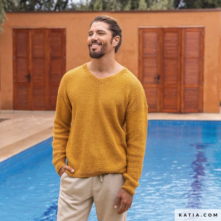 Katia Herren-Pullover Strickanleitung - Katia (Heft) bei bei bei bei bei bei bei bei bei bei Lieblingsgarn