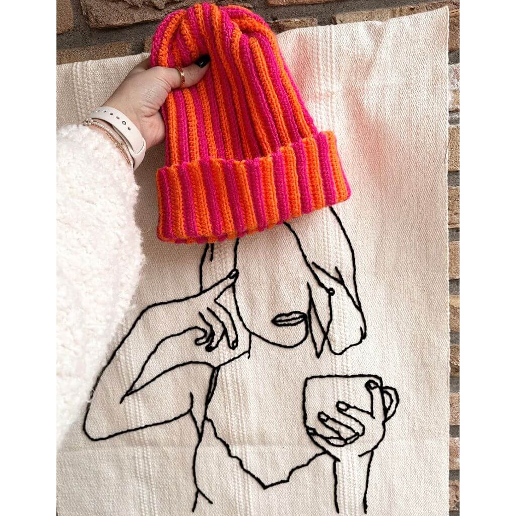 AO Design Pattern Mütze gestreifte Beanie Häkelanleitung - AO Design (PDF) bei bei bei bei bei bei bei bei Lieblingsgarn