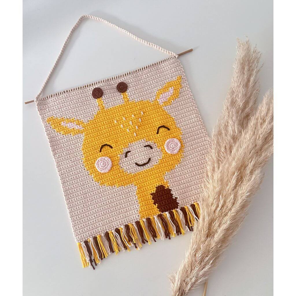 AO Design Pattern Wandbehang Giraffe Häkelanleitung - AO Design (PDF) bei bei bei bei bei bei bei bei bei bei Lieblingsgarn
