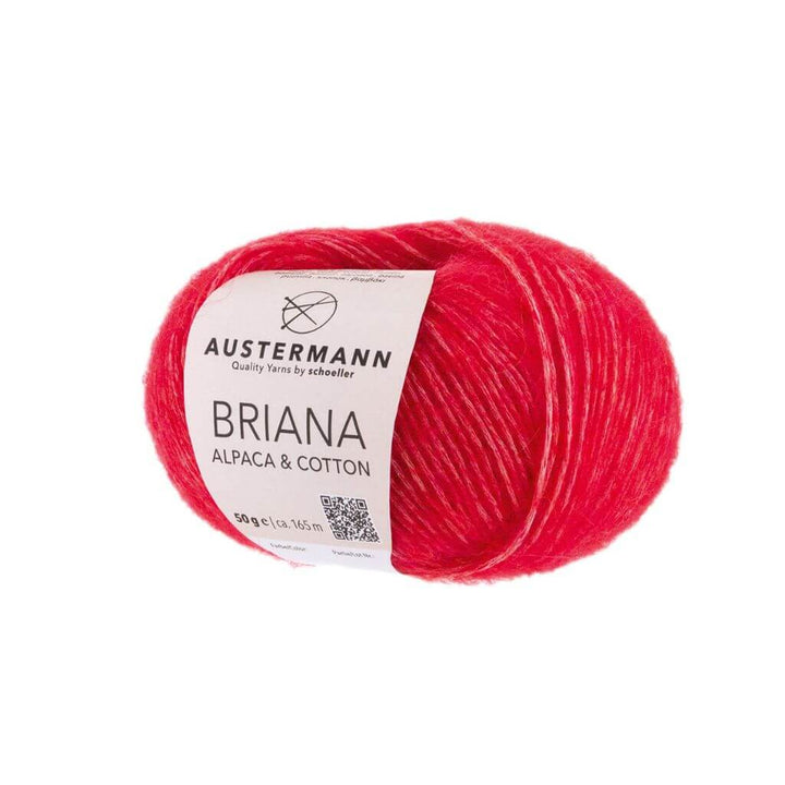 Austermann Briana Alpaca &amp; Cotton 50g, Farbe 03 Rot – Alpaka und Baumwolle bei Lieblingsgarn