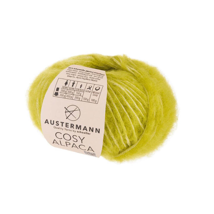 Austermann Cosy Alpaca, Farbe 6 apfel – Alpaka, Baumwolle und Schurwolle bei Lieblingsgarn