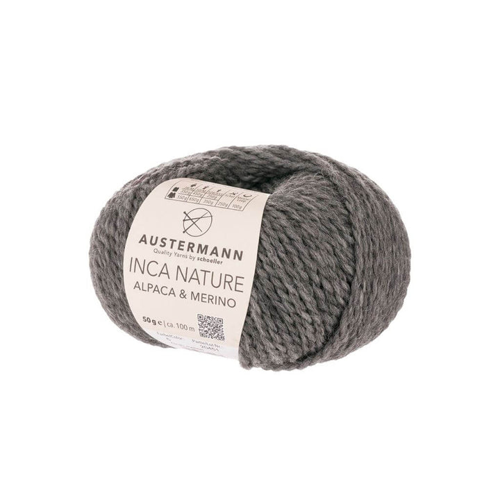 Austermann Inca Nature, Farbe 5 grau mel. – Alpaka und Schurwolle bei Lieblingsgarn