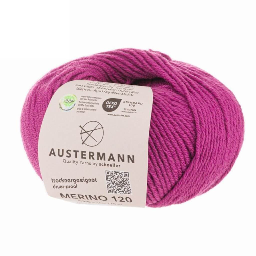 Austermann Merino 120 Exp, Farbe 141 Pink Lipstick – Merino und Schurwolle bei Lieblingsgarn