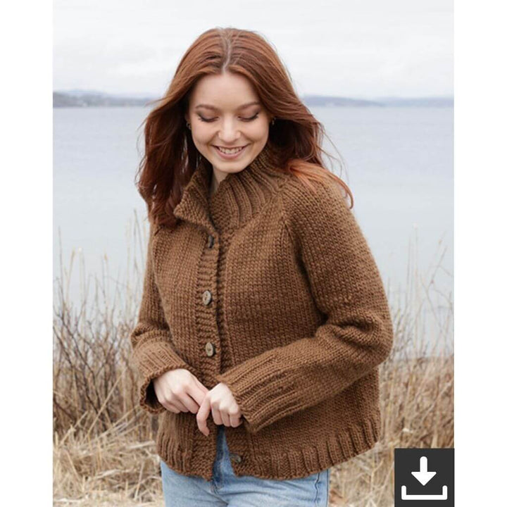 Drops Design Pattern Damen Jacke Autumn Amber Cardigan Strickanleitung - Drops (PDF) bei bei bei bei bei bei Lieblingsgarn