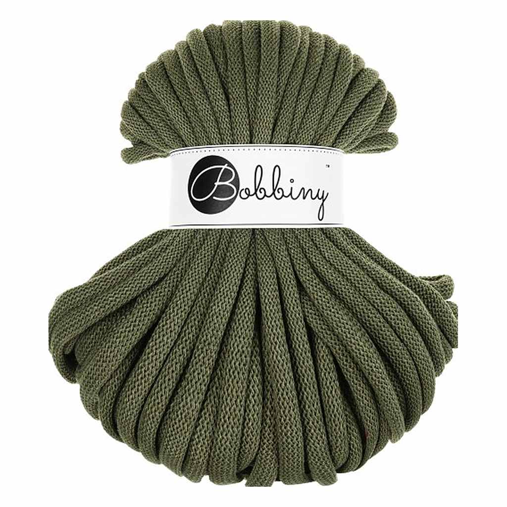 Bobbiny Jumbo Kordel 9 mm x 30 m, Farbe Avocado – Baumwolle und Synthetik bei Lieblingsgarn