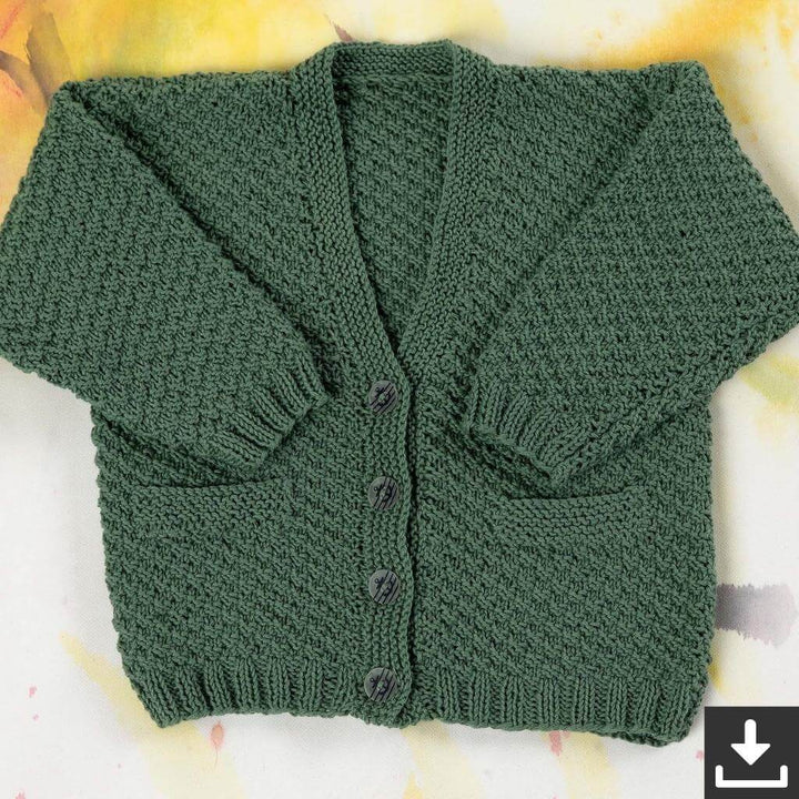 Lang Yarns Pattern Babyjacke mit Schachbrettmuster Strickanleitung - Lang Yarns (PDF) bei bei bei bei bei bei Lieblingsgarn