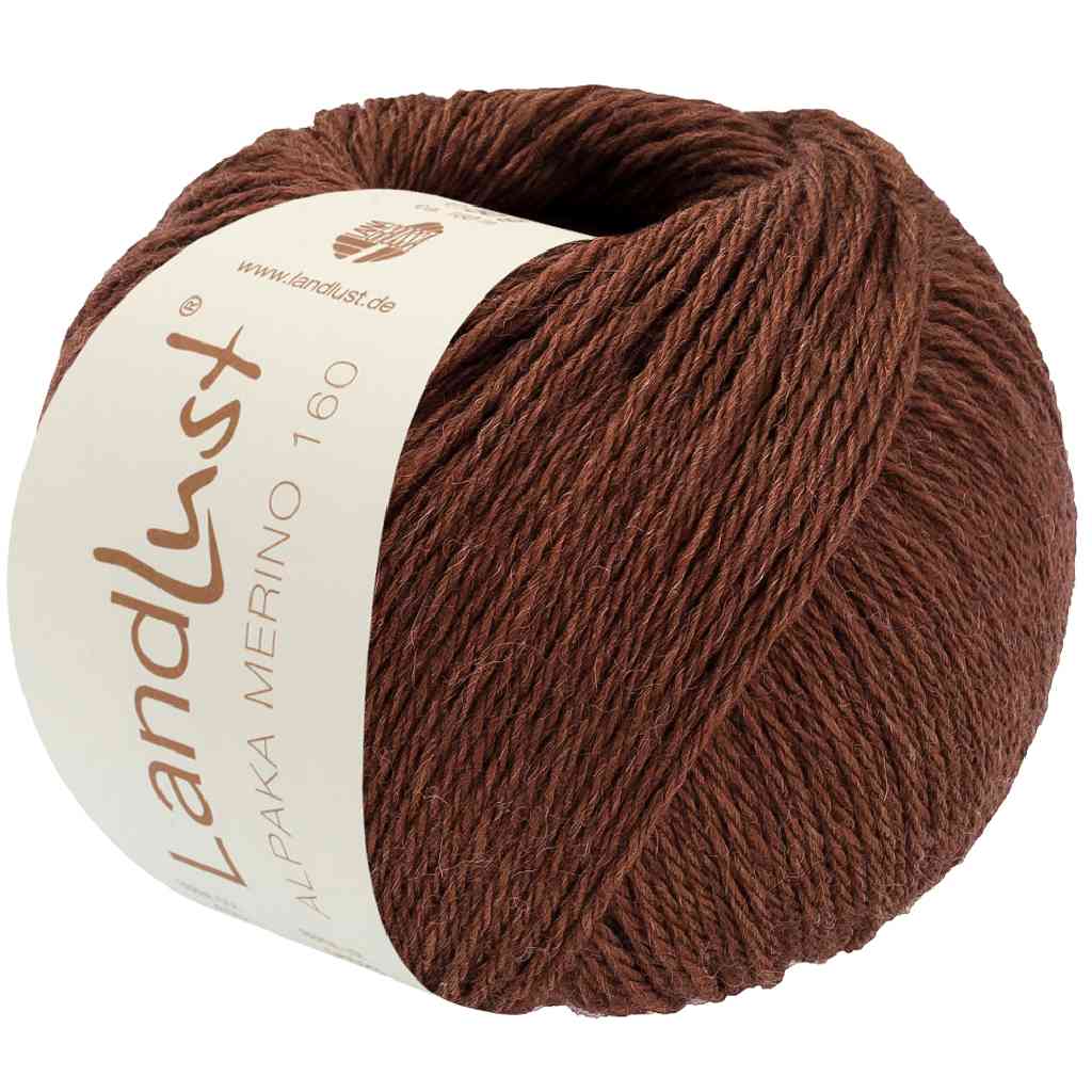 Lana Grossa Landlust Alpaka Merino 160 50 g, Farbe 453 Mokka – Alpaka und Merino bei Lieblingsgarn