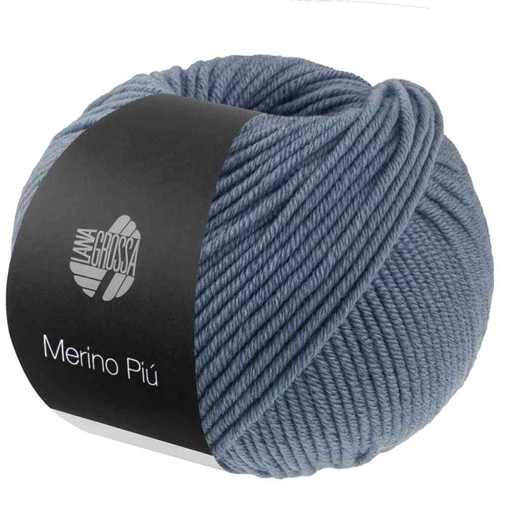 Lana Grossa Merino Piú, Farbe 10 Graublau – Schurwolle bei Lieblingsgarn