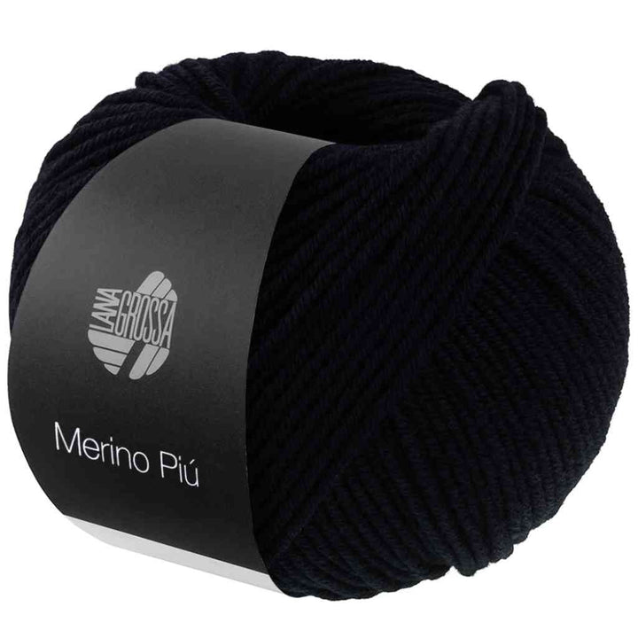 Lana Grossa Merino Piú, Farbe 19 Schwarz – Schurwolle bei Lieblingsgarn