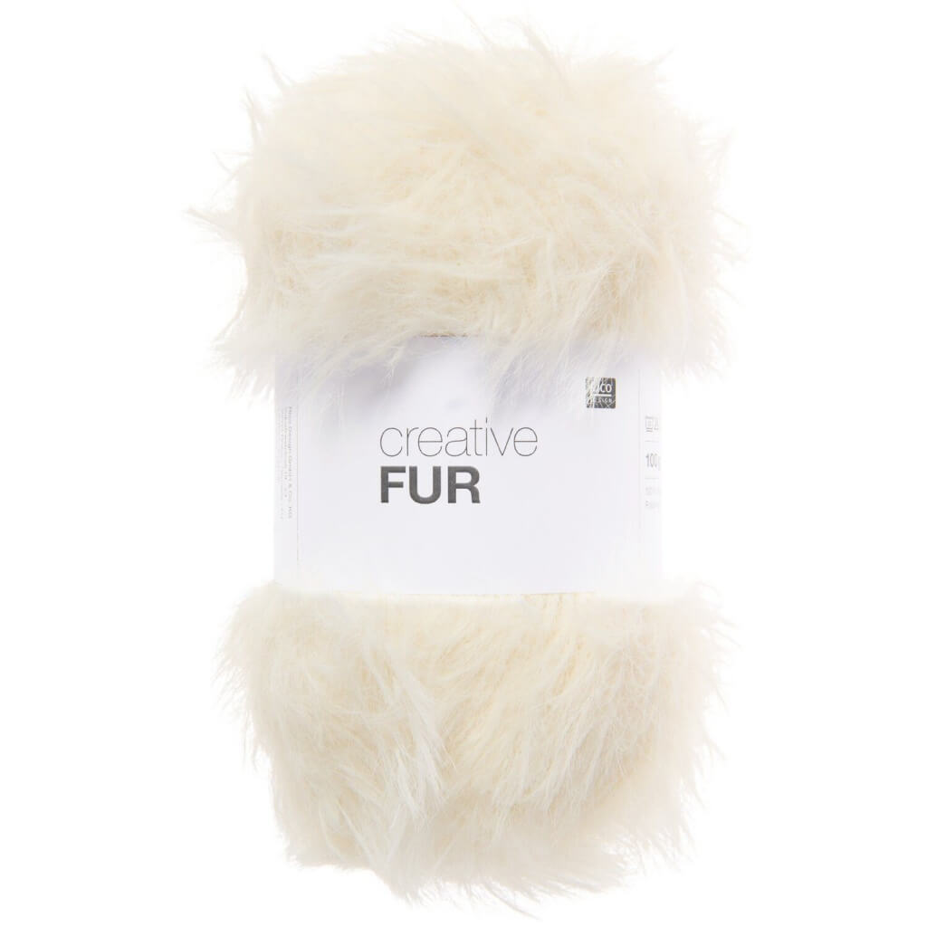Rico Design Creative Fur, Farbe 001 creme bei Lieblingsgarn