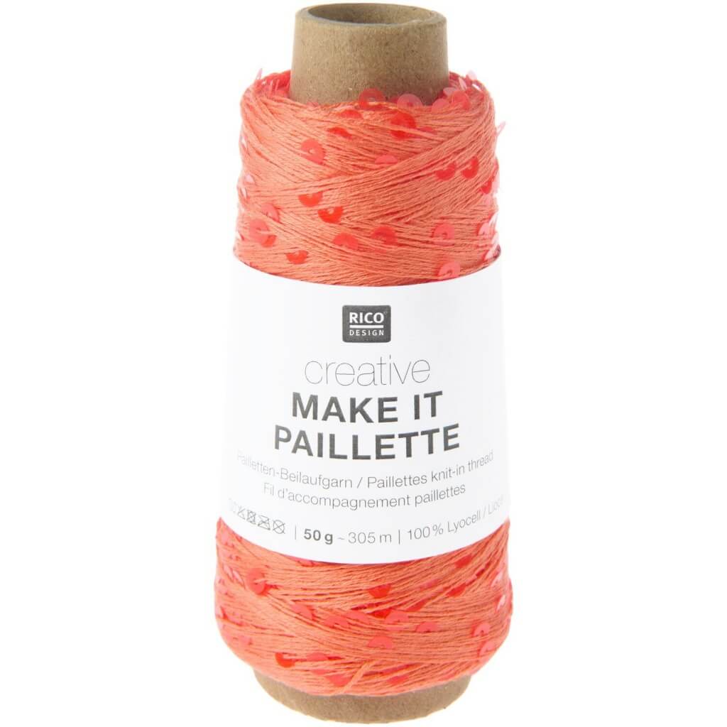 Rico Design Creative Make It Paillette, Farbe 008 neon – Sonstige Naturfasern und Synthetik bei Lieblingsgarn