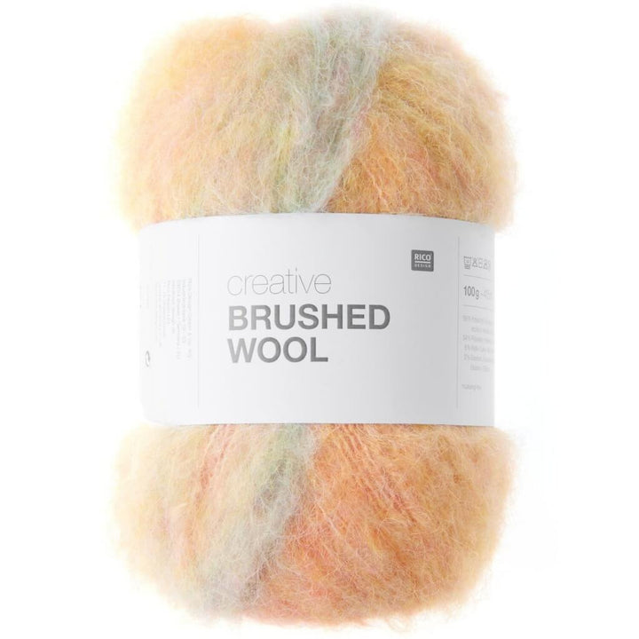 Rico Design Creative Brushed Wool, Farbe 001 rainbow – Synthetik und Wolle bei Lieblingsgarn