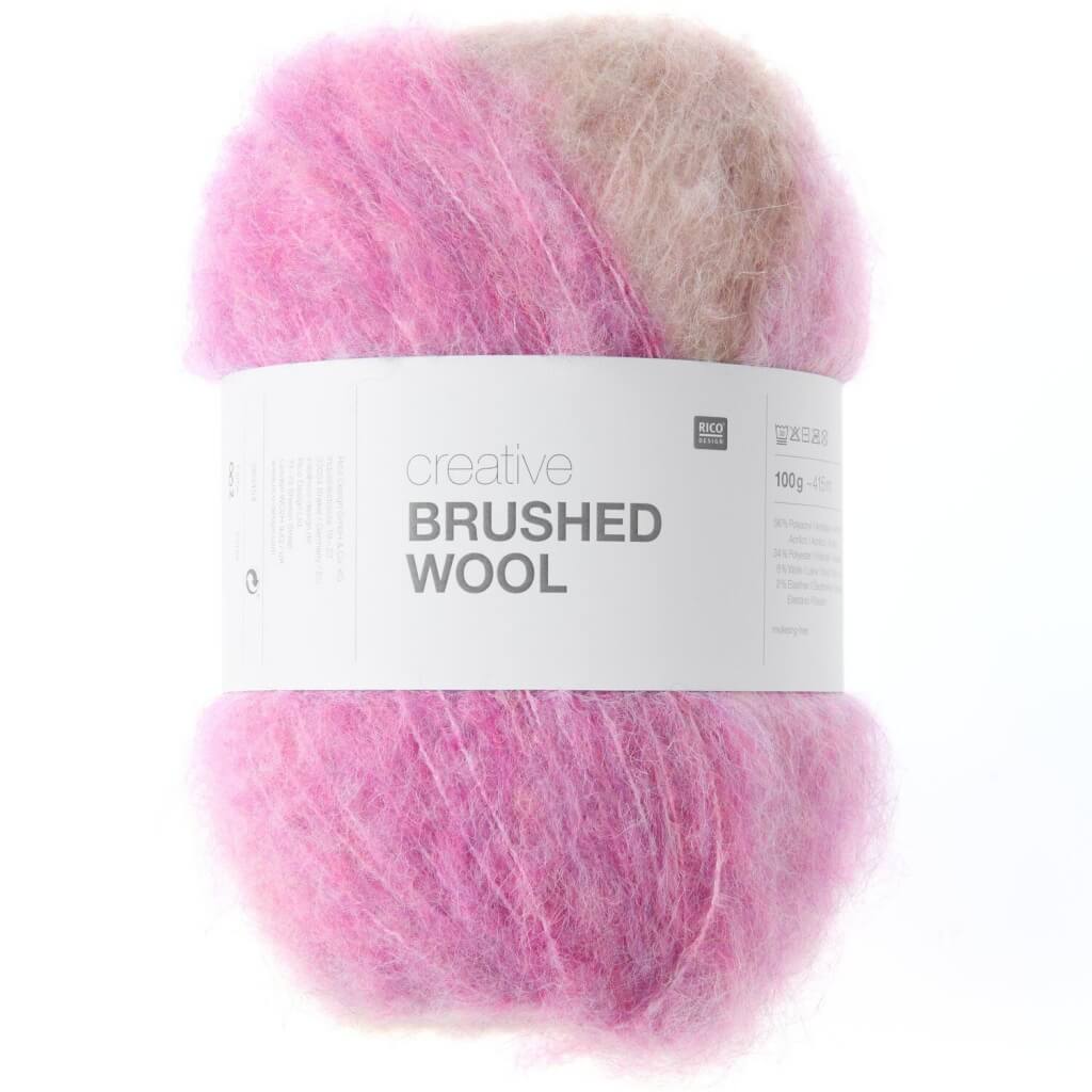 Rico Design Creative Brushed Wool, Farbe 002 roses – Synthetik und Wolle bei Lieblingsgarn