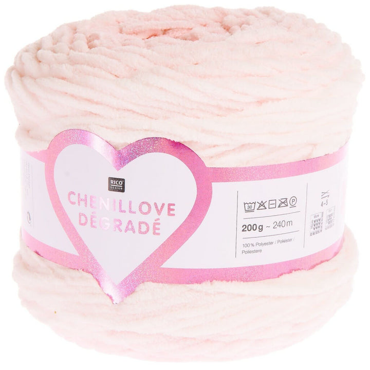 Rico Design Chenillove Dégradé, Farbe 002 rosa – Synthetik bei Lieblingsgarn