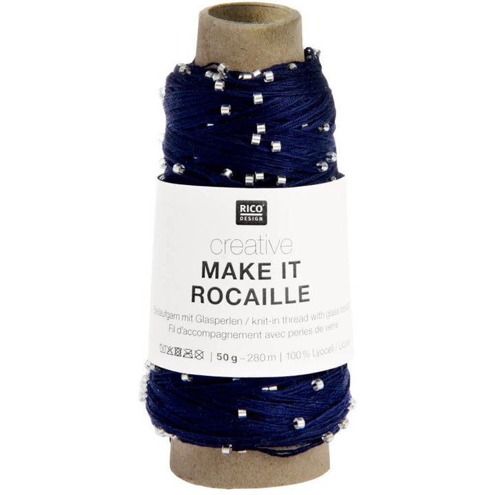 Rico Design Creative Make It Rocaille, Farbe 012 marine – Sonstige Naturfasern bei Lieblingsgarn