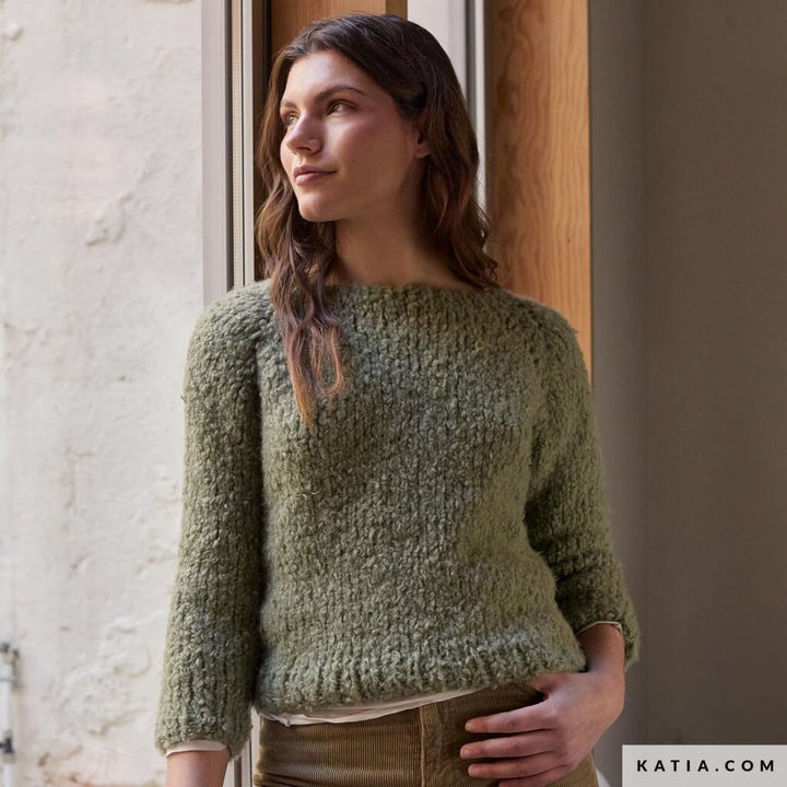 Pullover im Teddy-Look Strickanleitung - Katia (Heft)
