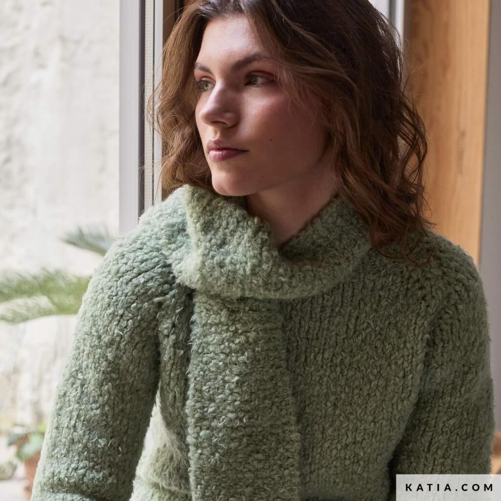 Schal mit Teddy-Effekt Strickanleitung - Katia (Heft)