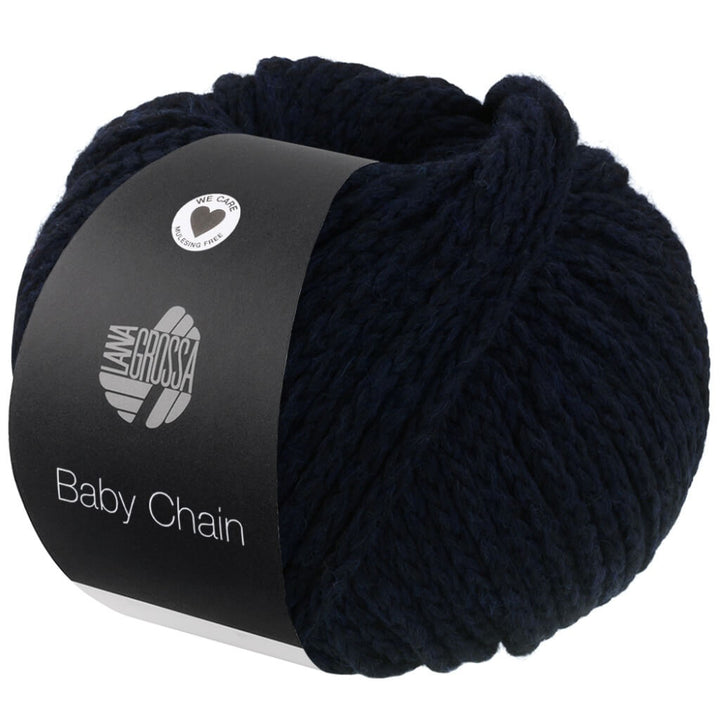 Lana Grossa Baby Chain, Farbe 12 Schwarzblau – Alpaka, Merino und Synthetik bei Lieblingsgarn