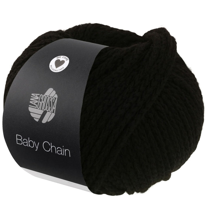 Lana Grossa Baby Chain, Farbe 13 Schwarz – Alpaka, Merino und Synthetik bei Lieblingsgarn
