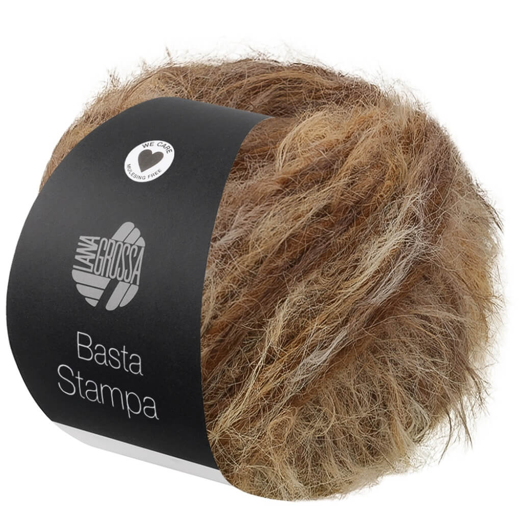 Lana Grossa Basta Stampa, Farbe 209 Beige/Camel/Taupe/Graubraun bei Lieblingsgarn