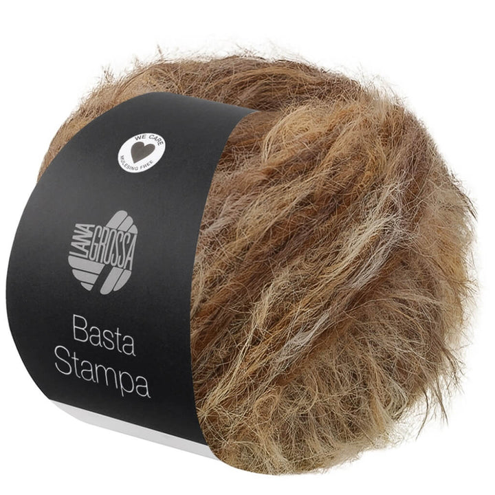 Lana Grossa Basta Stampa, Farbe 209 Beige/Camel/Taupe/Graubraun bei Lieblingsgarn