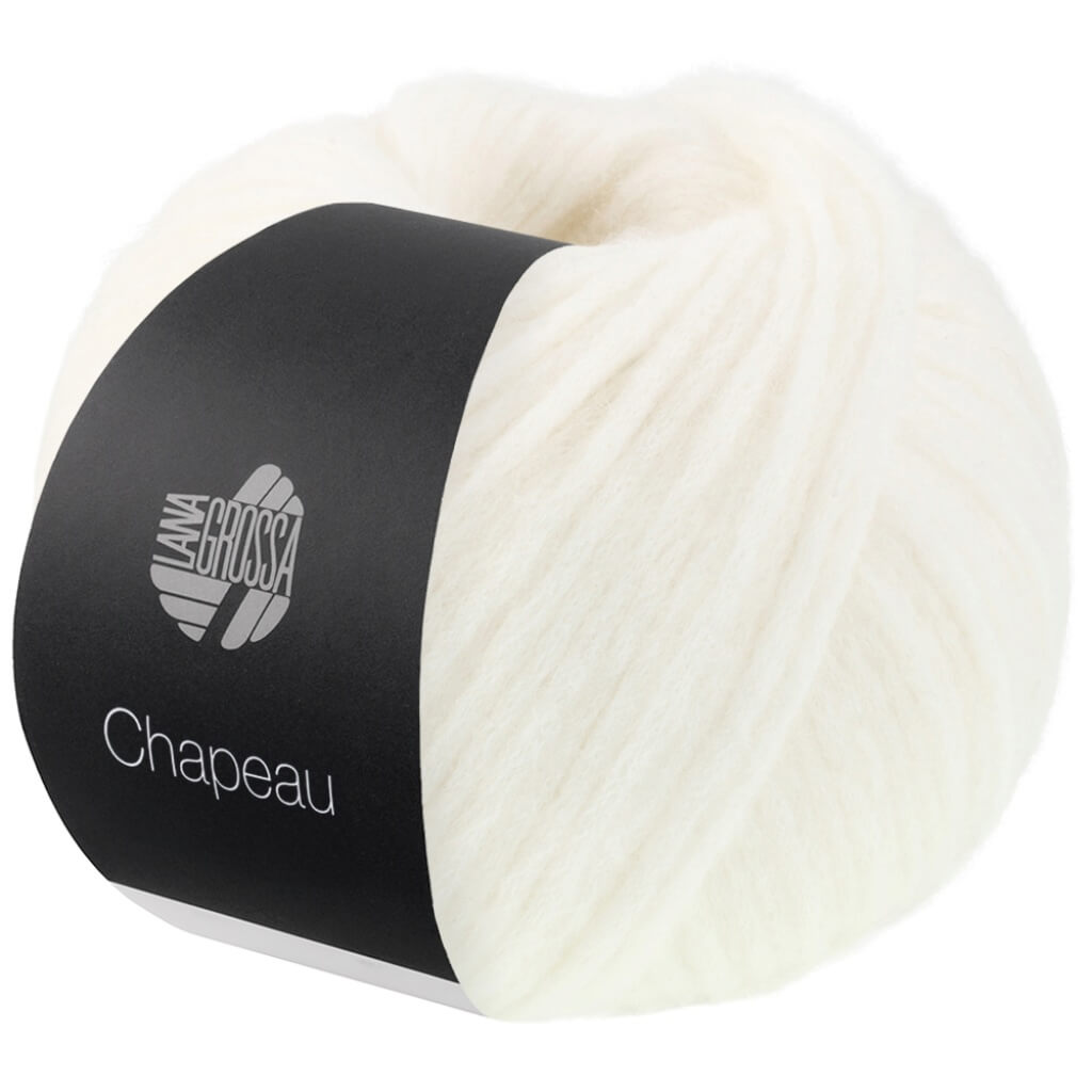 Lana Grossa Chapeau, Farbe 1 Weiß – Alpaka, Merino und Synthetik bei Lieblingsgarn