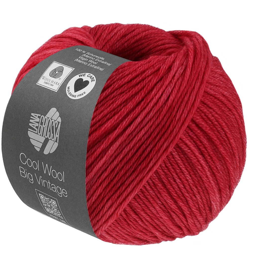 Lana Grossa Cool Wool Big Vintage, Farbe 7195 Rot – Merino und Schurwolle bei Lieblingsgarn