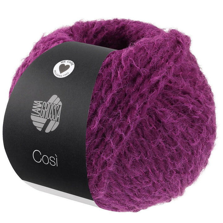 Lana Grossa Cosi, Farbe 12 Dunkelfuchsia – Merino und Synthetik bei Lieblingsgarn