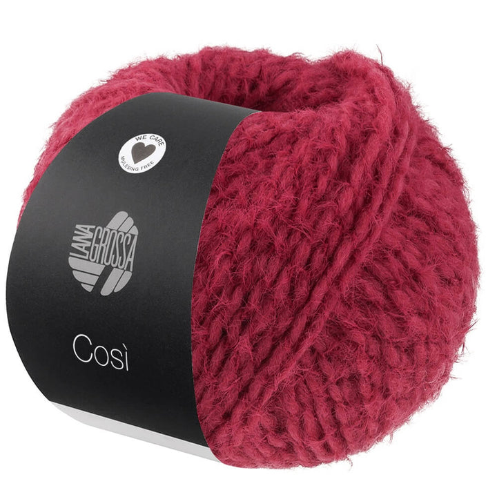 Lana Grossa Cosi, Farbe 14 Weinrot – Merino und Synthetik bei Lieblingsgarn
