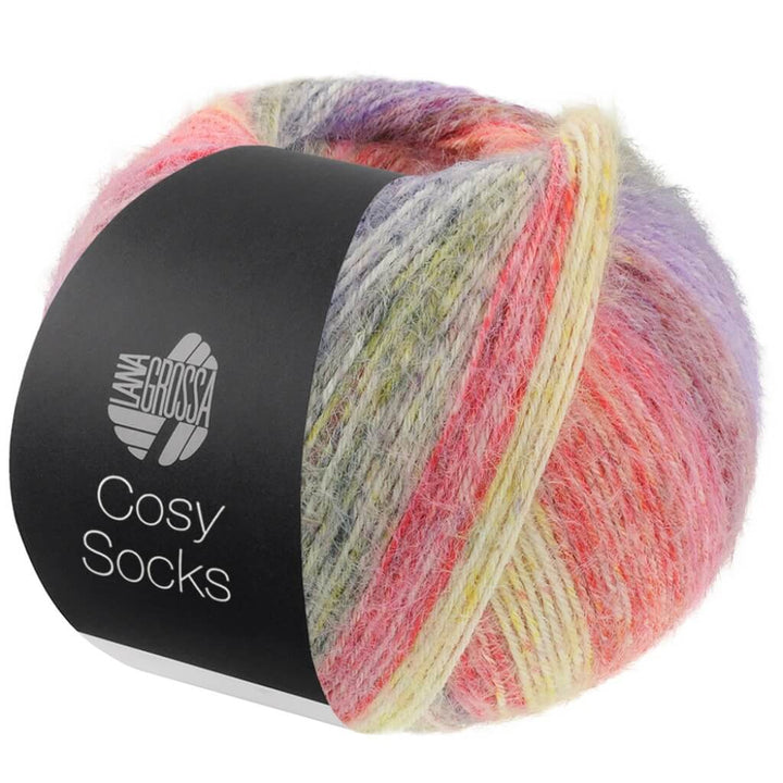 Lana Grossa 251 - Terrakotta/Senf/Dunkelgrau/Blauviolett/Lila/ Dunkelrot/Rot Lana Grossa Cosy Socks Dream bei Lieblingsgarn