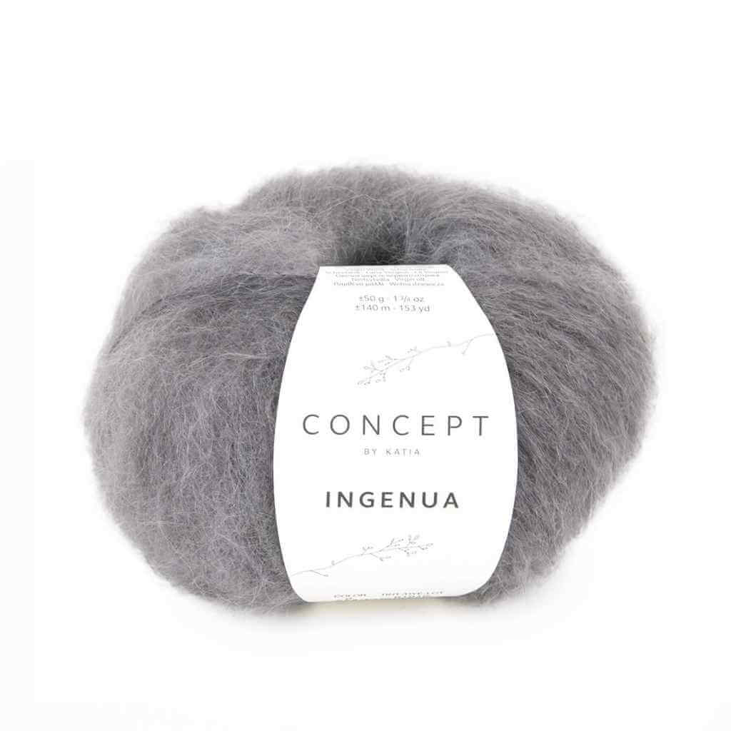 Katia Concept Ingenua, Farbe 009 Dunkelgrau – Mohair, Schurwolle und Synthetik bei Lieblingsgarn