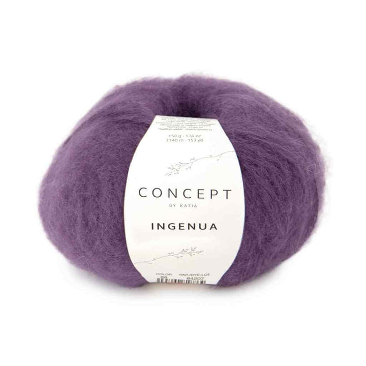 Katia Concept Ingenua, Farbe 088 Dunkelviolett – Mohair, Schurwolle und Synthetik bei Lieblingsgarn