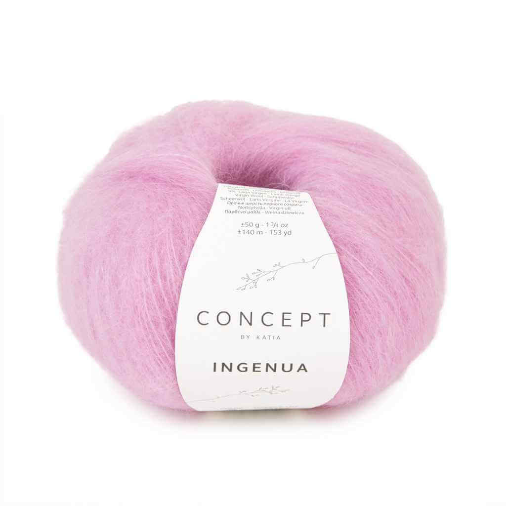 Katia Concept Ingenua, Farbe 028 Malve – Mohair, Schurwolle und Synthetik bei Lieblingsgarn