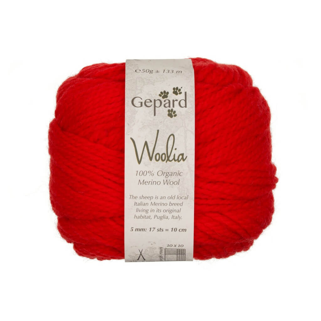 Gepard Woolia, Farbe 330 – Blood Orange – Merino bei Lieblingsgarn