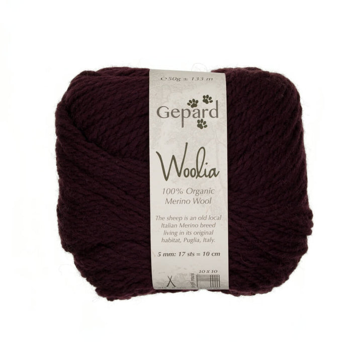 Gepard Woolia, Farbe 480 – Dark Aubergine – Merino bei Lieblingsgarn