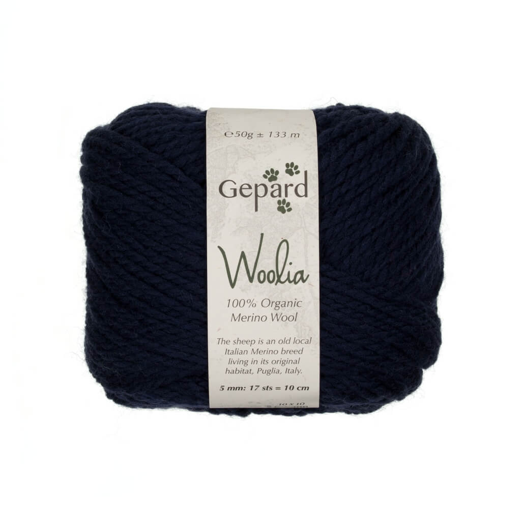 Gepard Woolia, Farbe 780 – Blue Night – Merino bei Lieblingsgarn