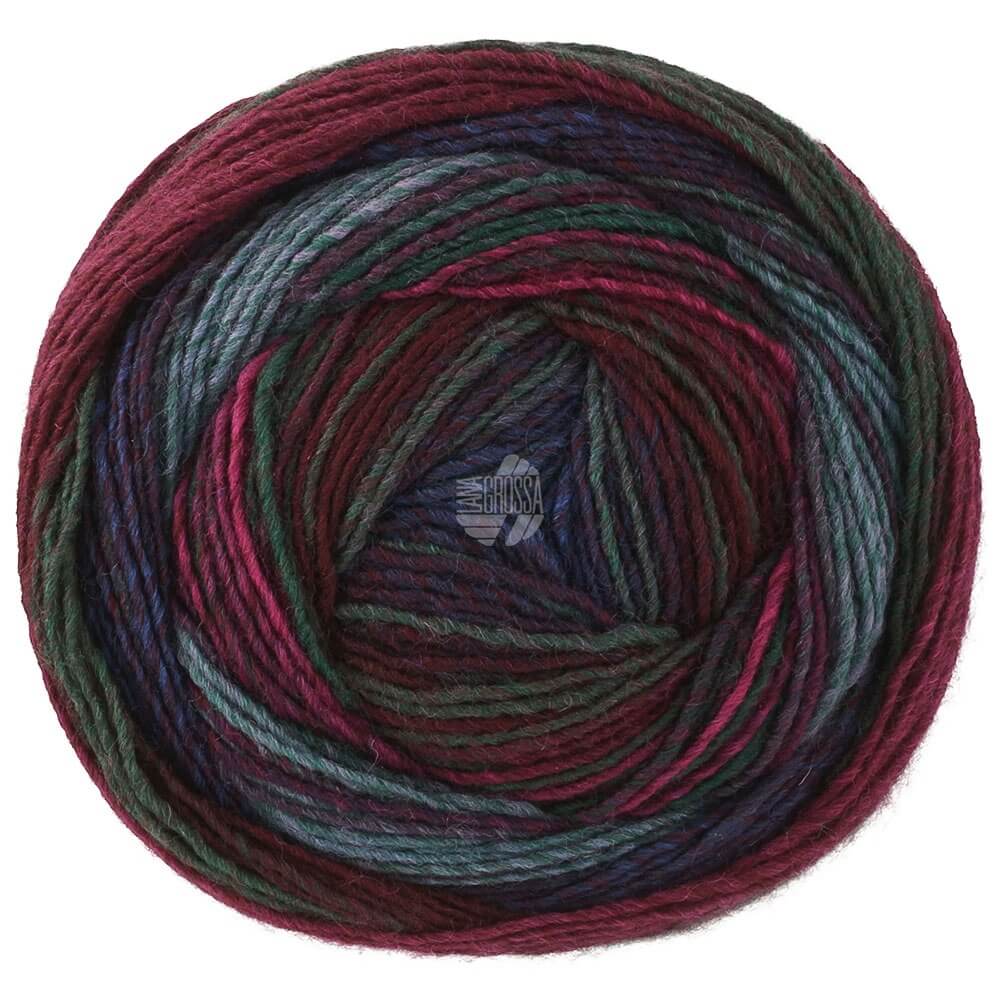 Lana Grossa Gomitolo Modo, Farbe 622 Anthrazit/Dunkelgrau/Schwarzrot/Graublau/ Dunkel /Nachtblau/Bordeaux bei Lieblingsgarn