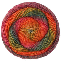 464 - Dunkeloliv/-grün/Grauviolett/Fuchsia/Rot