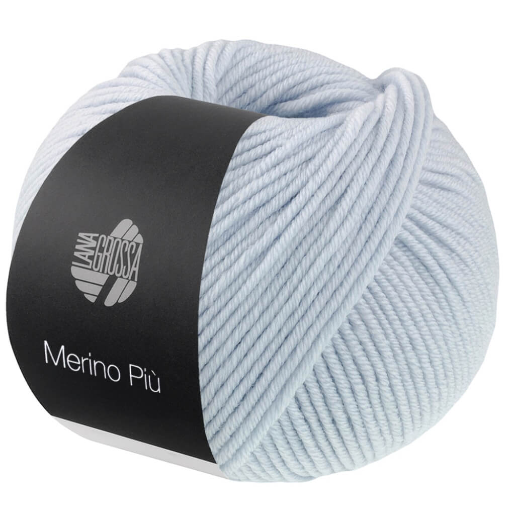 Lana Grossa Merino Piú, Farbe 11 Zartblau – Schurwolle bei Lieblingsgarn