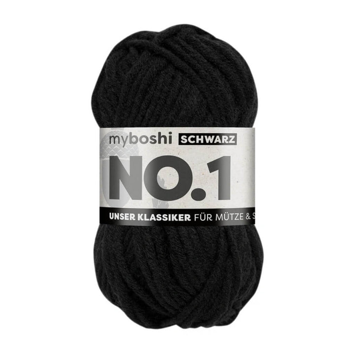 myboshi No.1, Farbe Schwarz – Merino und Synthetik bei Lieblingsgarn