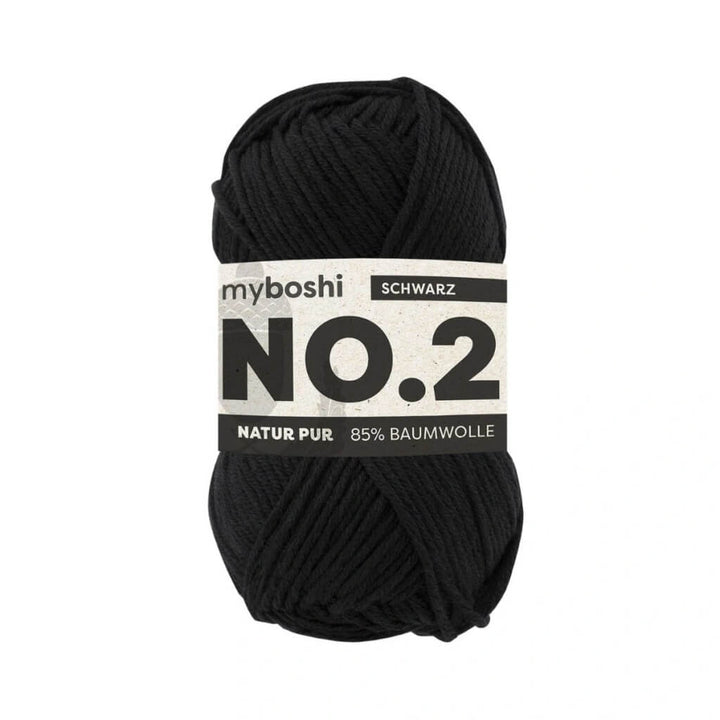 myboshi No.2, Farbe Schwarz – Baumwolle und Sonstige Naturfasern bei Lieblingsgarn