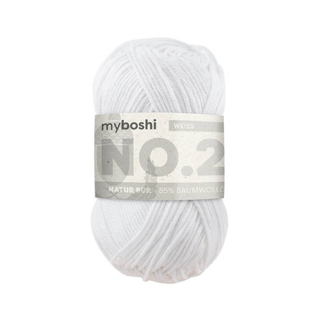 myboshi No.2, Farbe Weiß – Baumwolle und Sonstige Naturfasern bei Lieblingsgarn