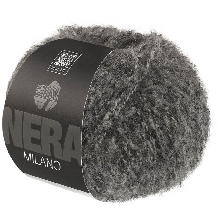 Lana Grossa Milano, Farbe 2 Dunkelgrau meliert bei Lieblingsgarn