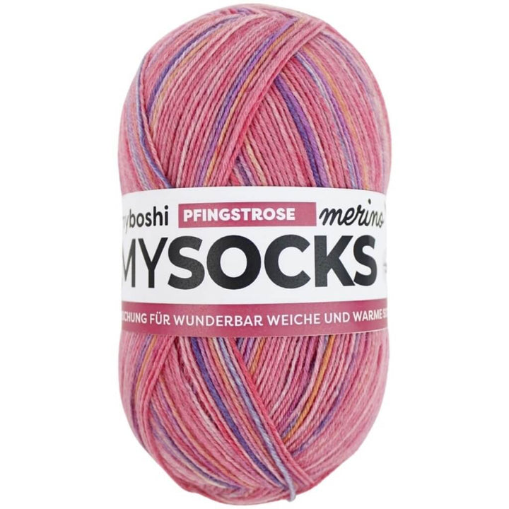 myboshi mysocks Merino, Farbe Pfingstrose – Schurwolle und Synthetik bei Lieblingsgarn