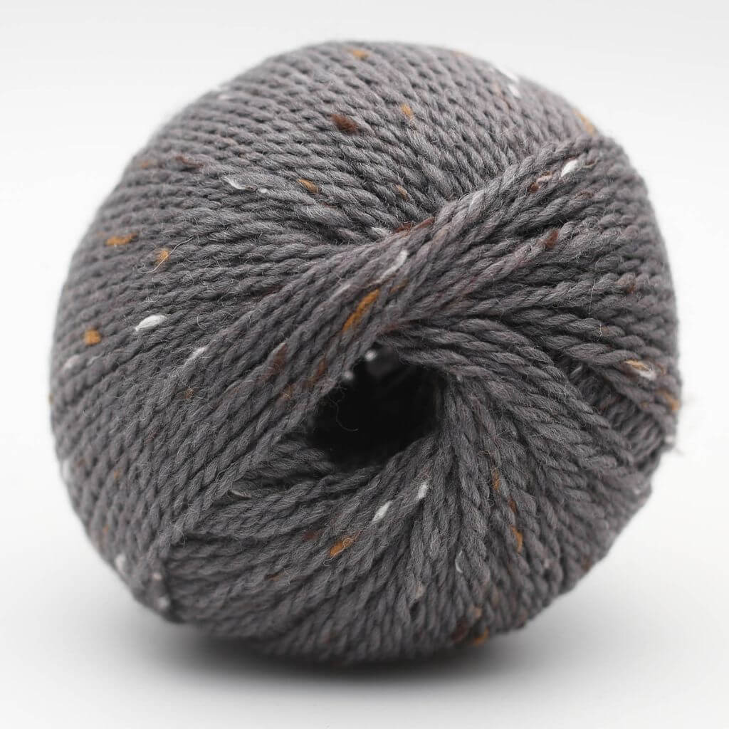 BC Garn Hamelton Tweed 1 GOTS, Farbe 16 Mittelgrau – Schurwolle bei Lieblingsgarn