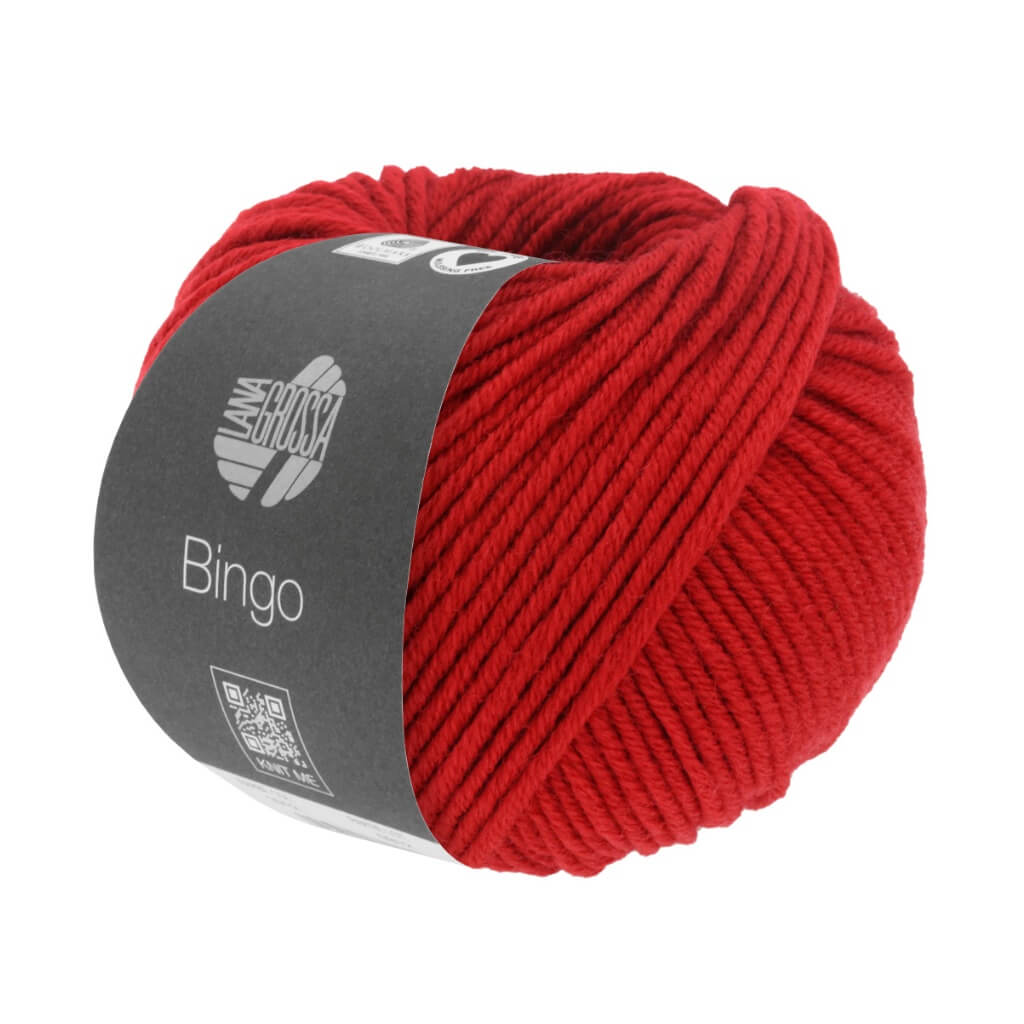Lana Grossa Bingo, Farbe 1009 Schwarzrot meliert – Merino bei Lieblingsgarn