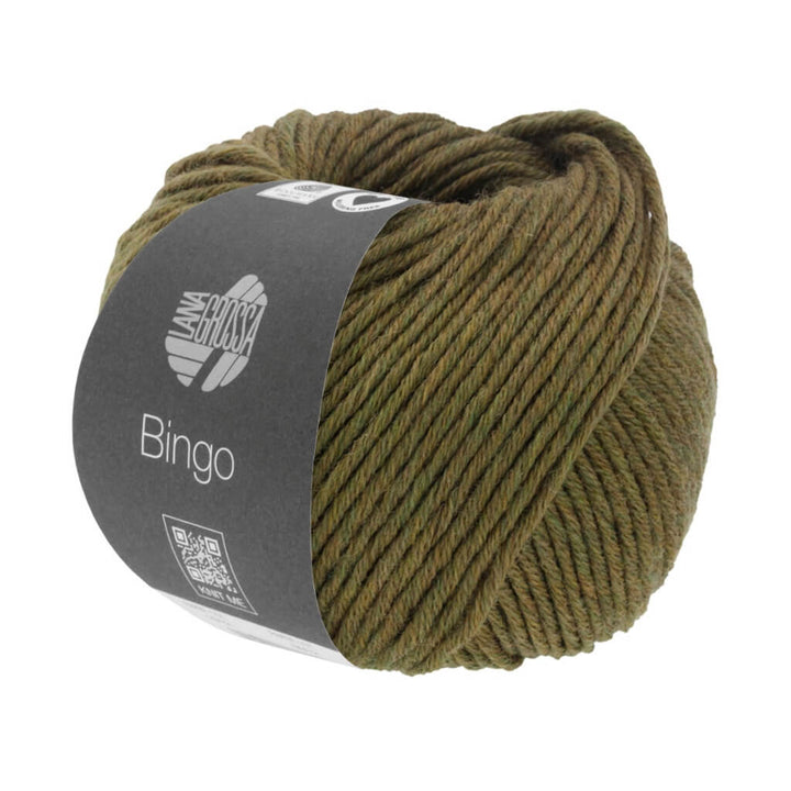 Lana Grossa Bingo, Farbe 1012 Oliv meliert – Merino bei Lieblingsgarn